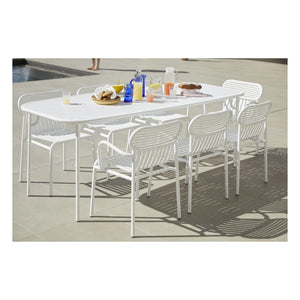 Petite friture - Set de 2 sillas con brazos para exterior Week-end | Blanco