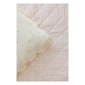 Soft Spot - Manta acolchada de algodón orgánico | Rosa pálido