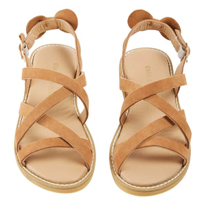 Emile et Ida - Sandalias de piel Croisillon | Camel