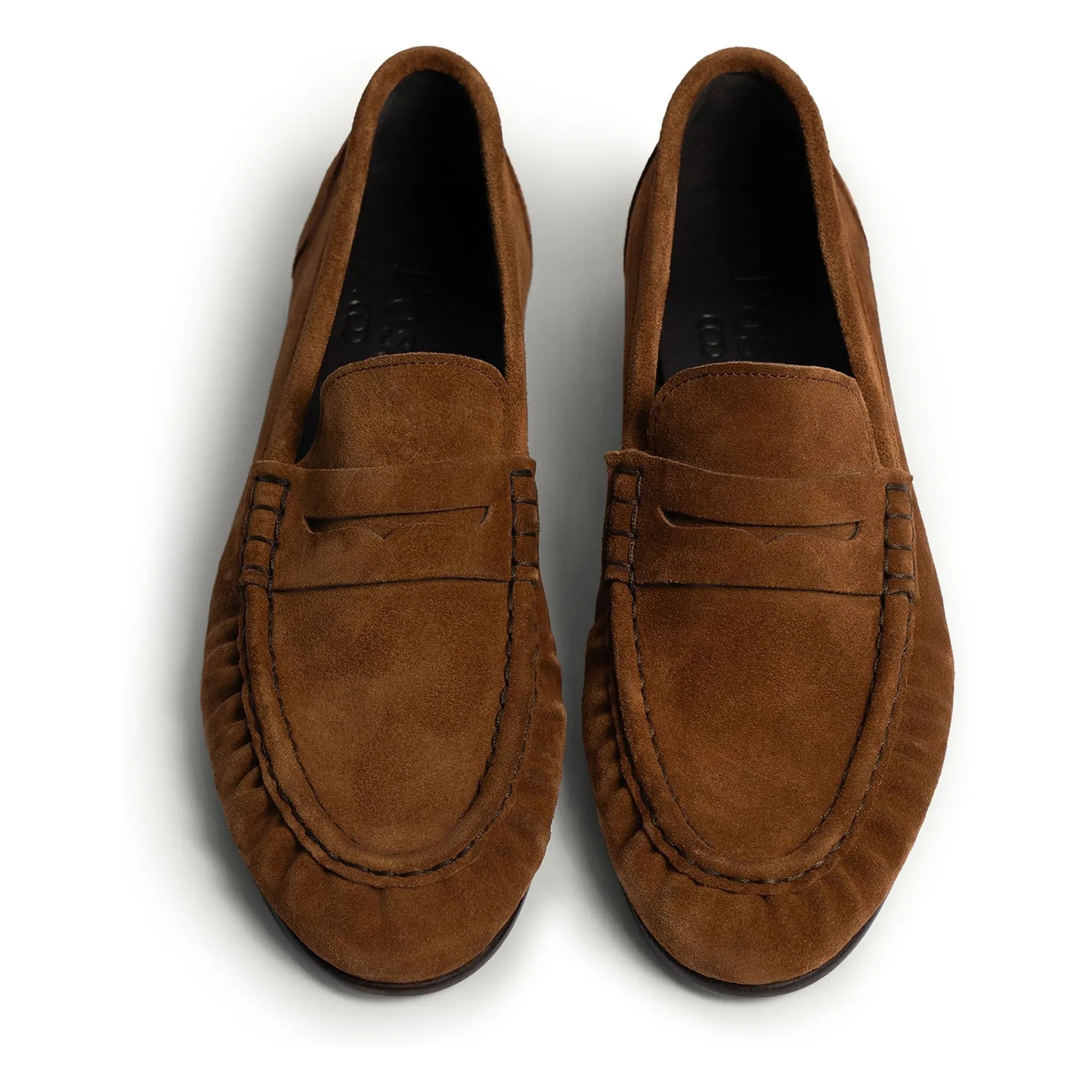 Posa - Zapatos tipo mocasín de ante | Marrón oscuro