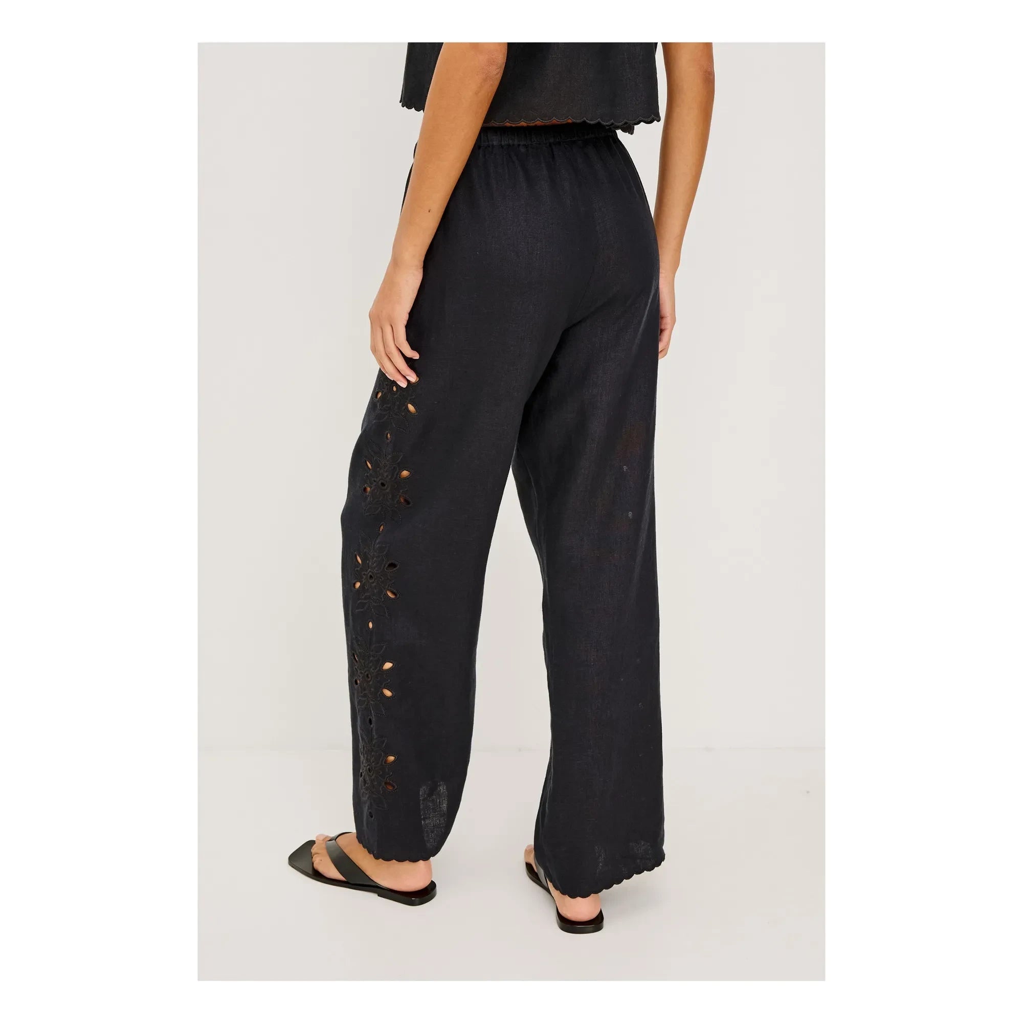 Rails - Pantalones bordados Mirina | Negro
