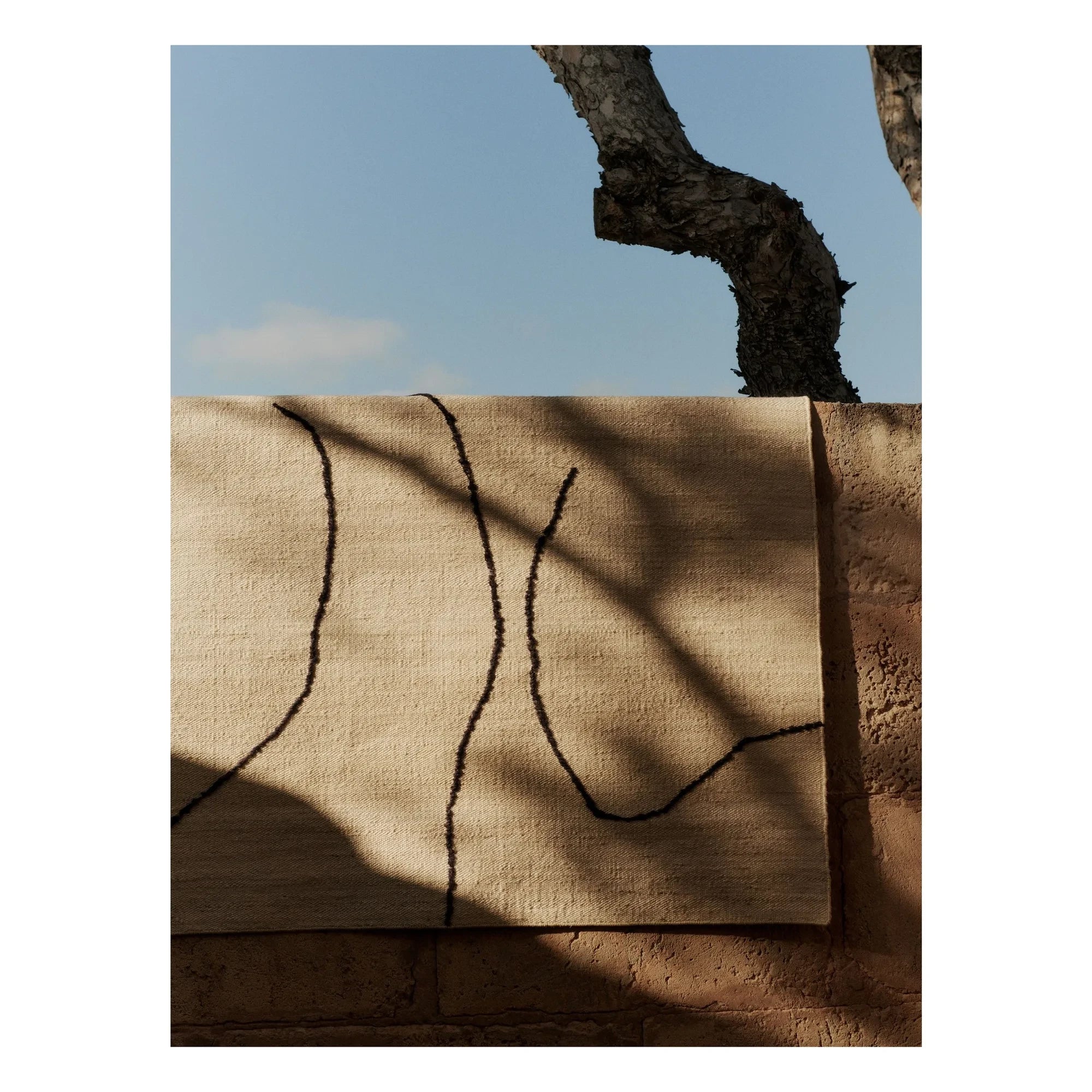 Ferm Living - Alfombra de yute Gesso | Crema