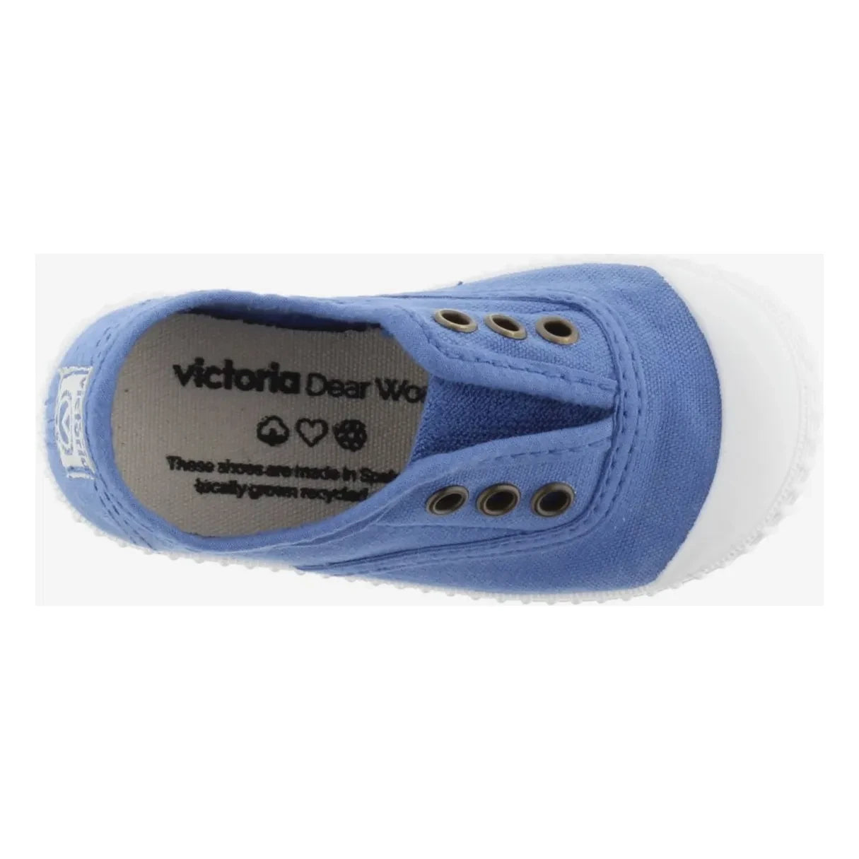 Victoria - Zapatillas elásticas Inglesa de lona | Azul real