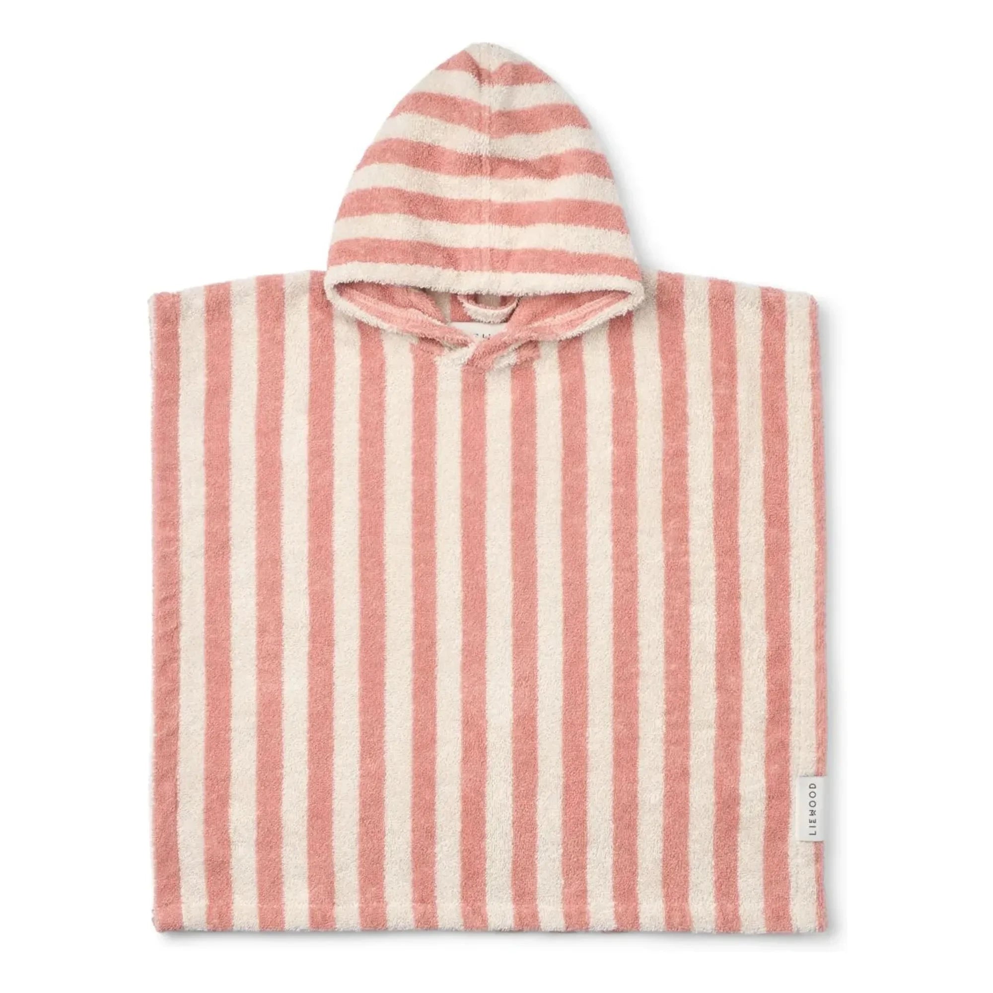 Liewood - Poncho de baño Koi | Rubor coral/crema