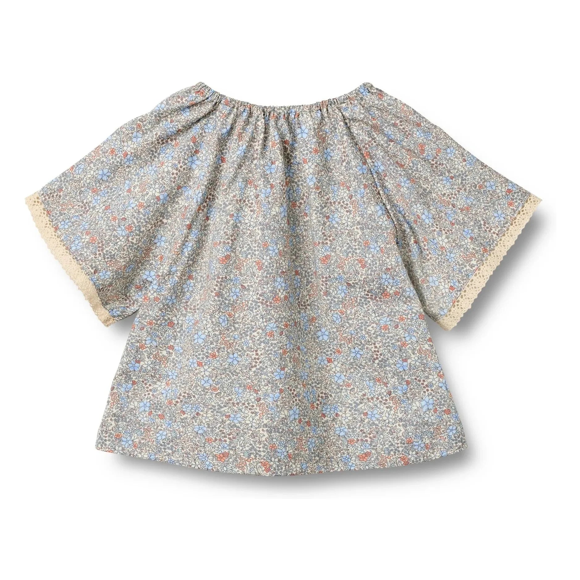 Wheat - Hannah Fleurie Organic Cotton Blouse | Azul claro
