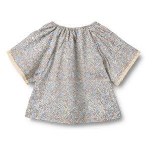 Wheat - Hannah Fleurie Organic Cotton Blouse | Azul claro