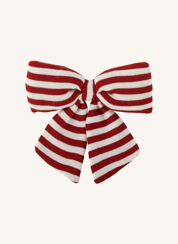 Bloomingville - Ruby Lazo de Rayas de Navidad | Rojo