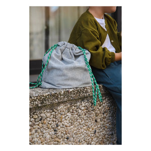 Studio Noos - Bolsa de deporte de punto | Gris jaspeado
