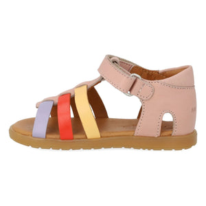 Angulus - Sandalias de bloque de color | Rosa claro