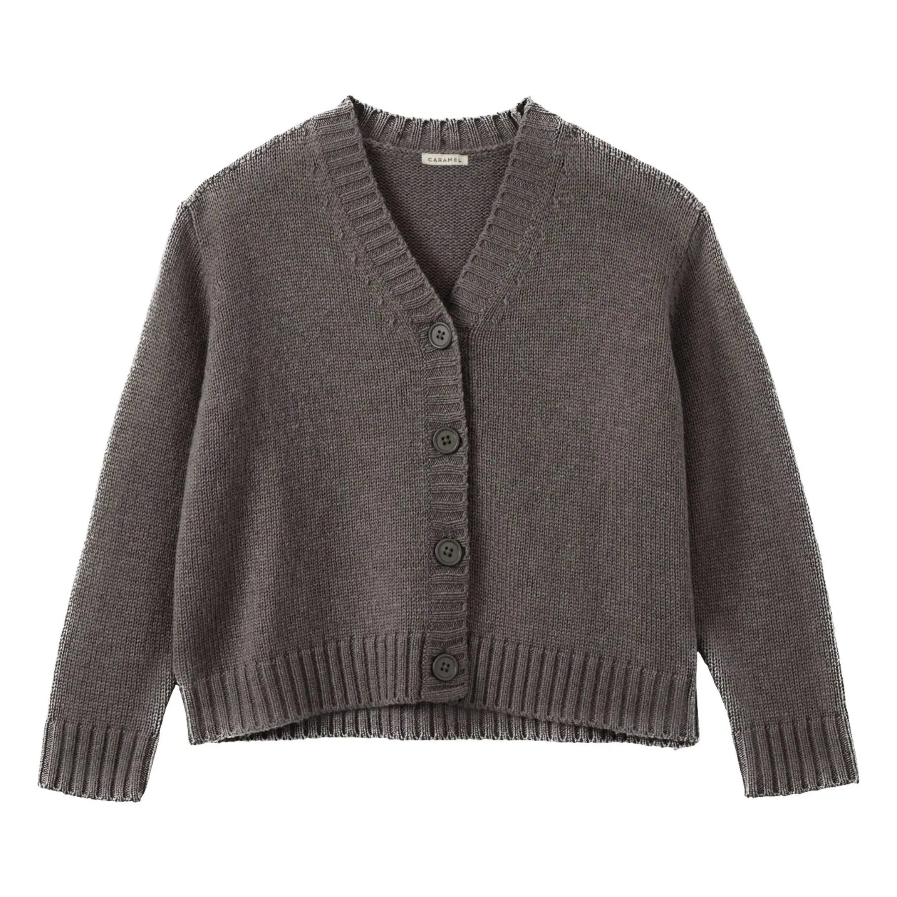 Caramelo - Cárdigan cobrizo | Gris oscuro