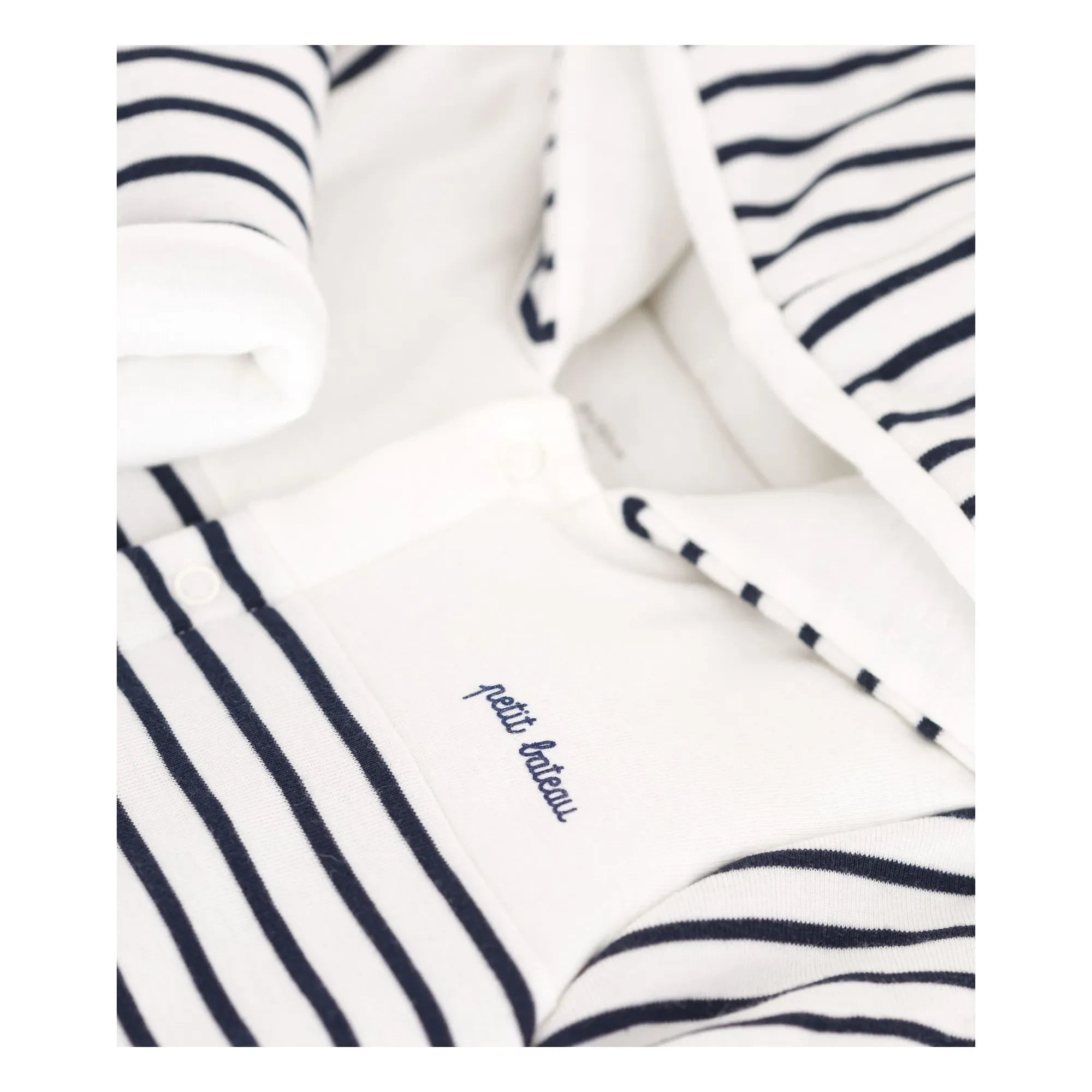Petit Bateau - Manta piloto de algodón orgánico | Azul marino
