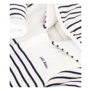 Petit Bateau - Manta piloto de algodón orgánico | Azul marino