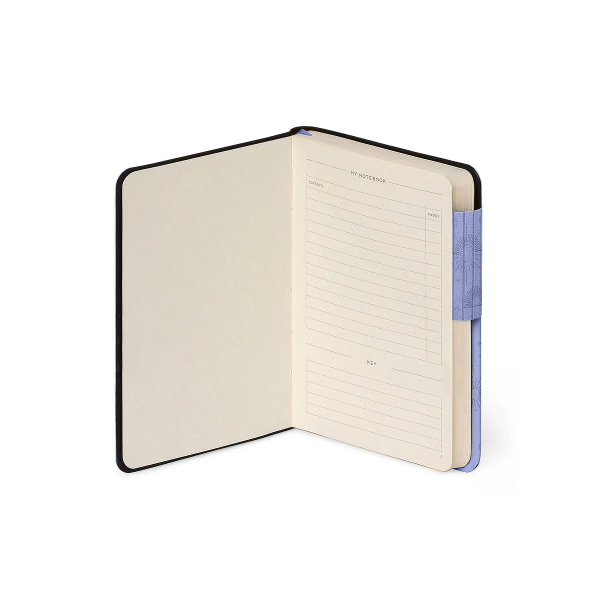 Legami - Cuaderno con páginas en blanco y funda suave monocromática - Lila Cósmico - Mi Cuaderno