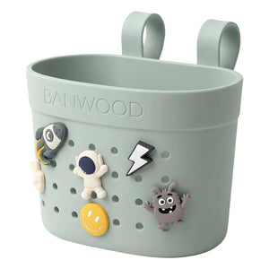 Banwood - Pin & Ride özelleştirilebilir bisiklet sepeti/çekçek | Yeşil