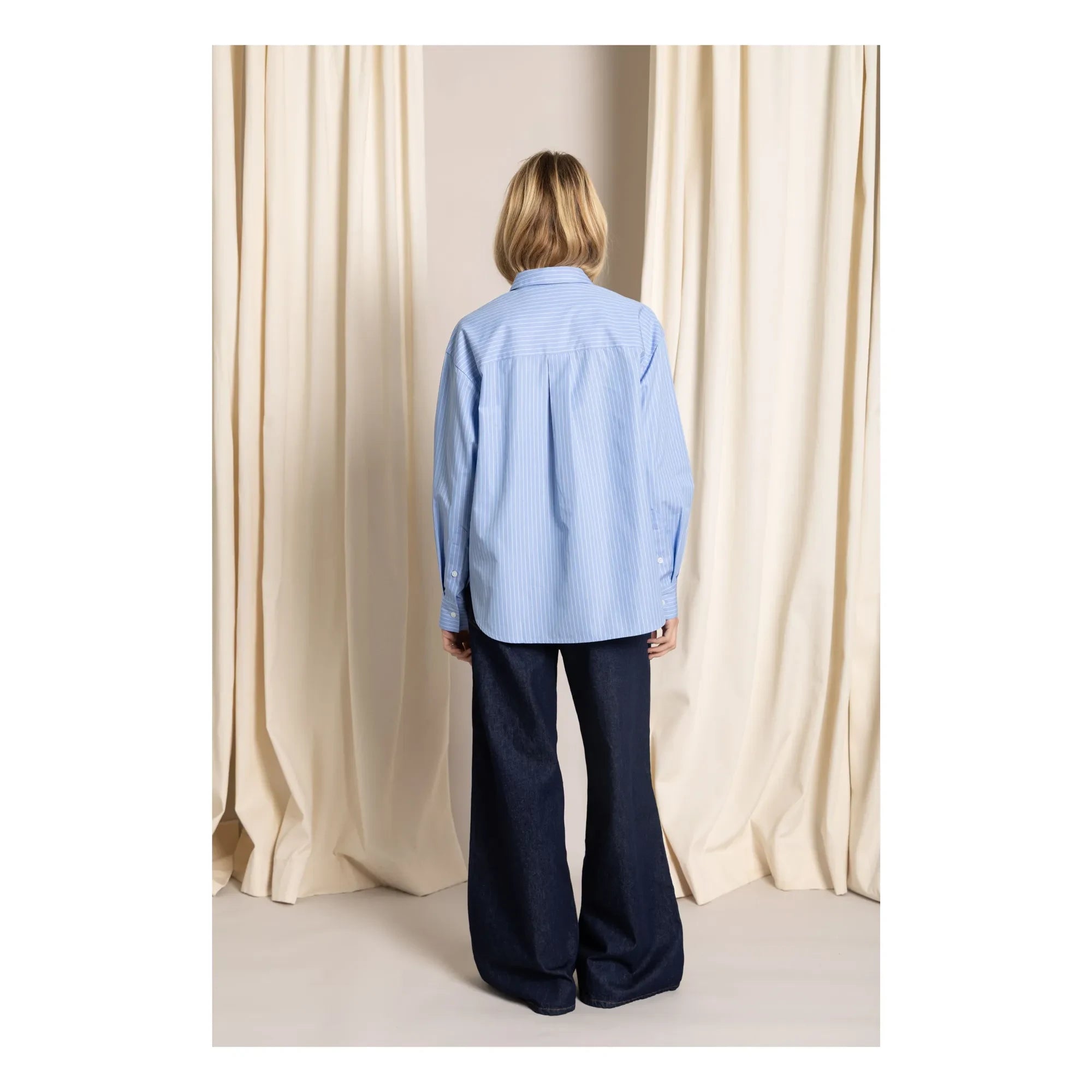 Smallable Woman - Camisa Rayas Kanel | Azul claro