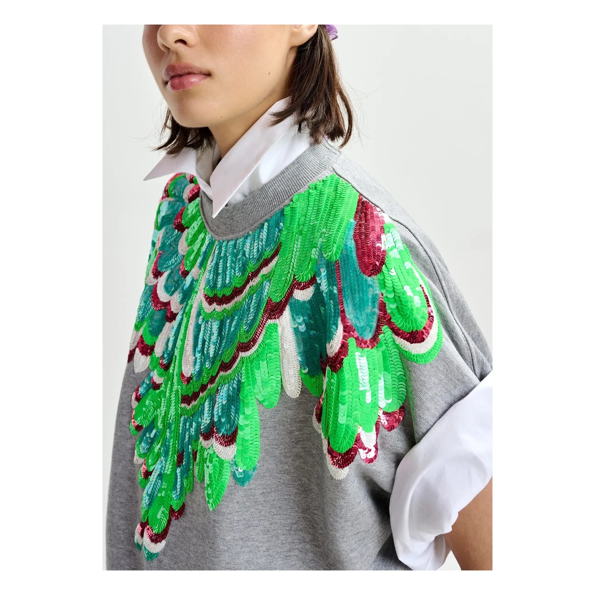 Essentiel Antwerp - Sudadera Jolies Bordado | Verde