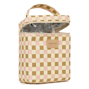 Nobodinoz - Bolsa portameriendas térmica Hyde Park Mosaic | Rosa