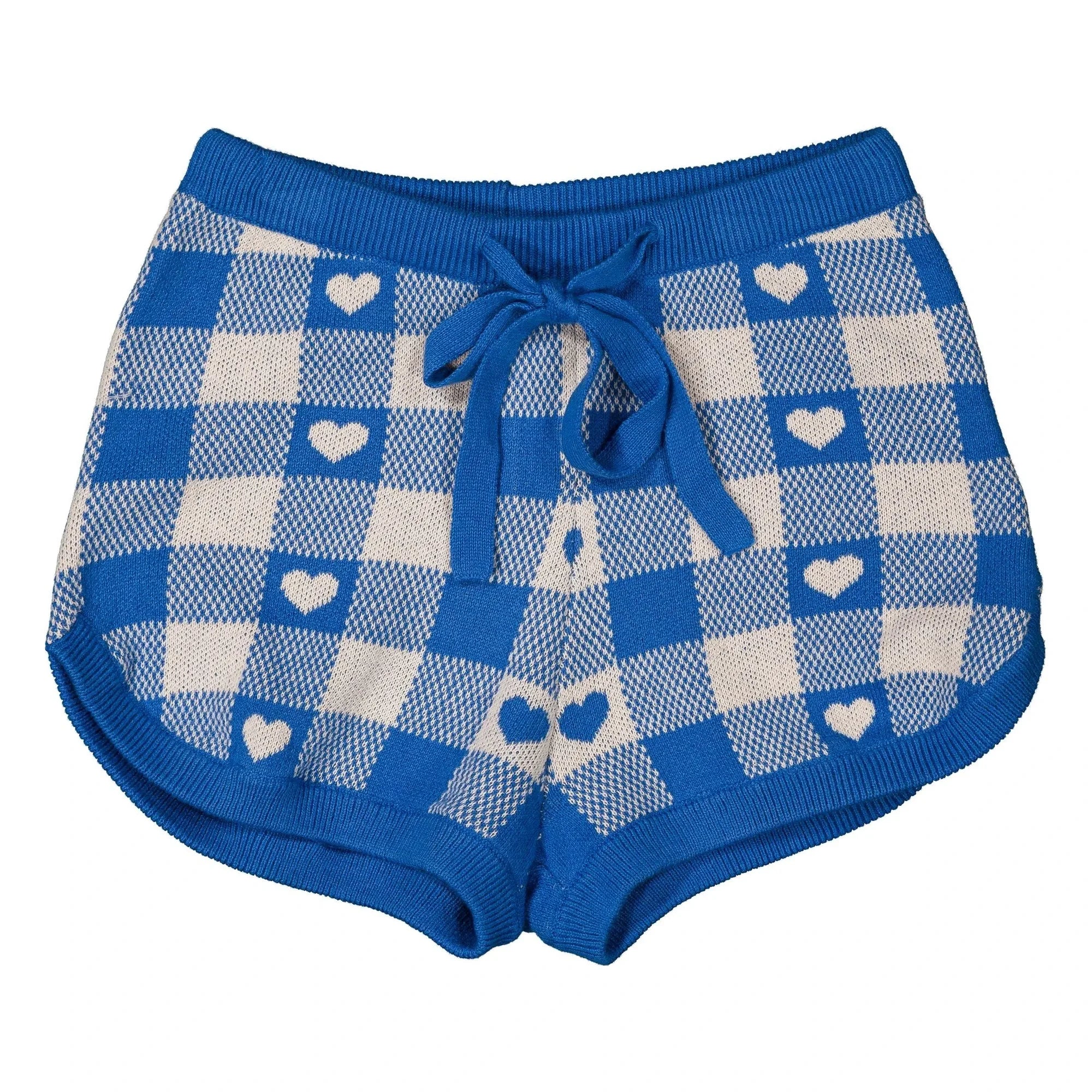 Louis Louise - Pantalón corto Iris a cuadros | Azul real