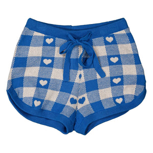 Louis Louise - Pantalón corto Iris a cuadros | Azul real