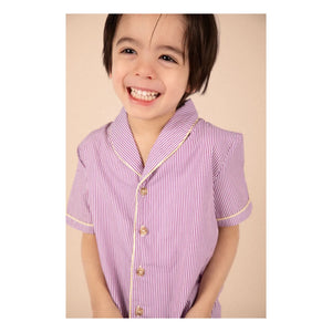 Loir - Camisa Paco a rayas | Morado