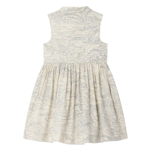 Bonpoint - Vestido Anne Paysage de algodón orgánico | Crudo