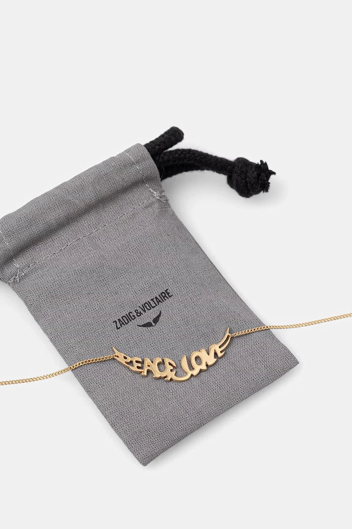 Collar PEACE de latón para mujer de Zadig&Voltaire