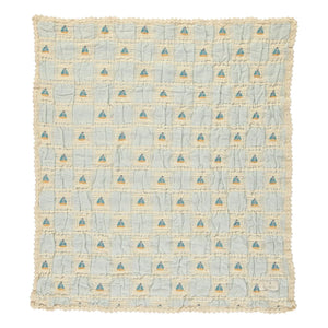 Bebe Organic - Manta de algodón orgánico Sailor Bateaux | Crudo