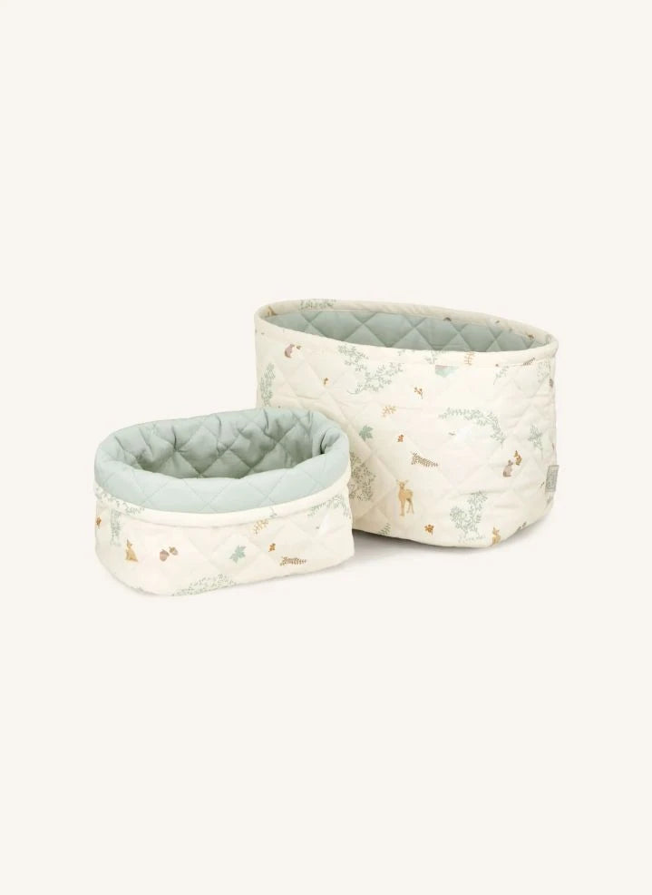 Cam Cam - Cestas de Almacenamiento Woodland - Set de 2 | Crudo