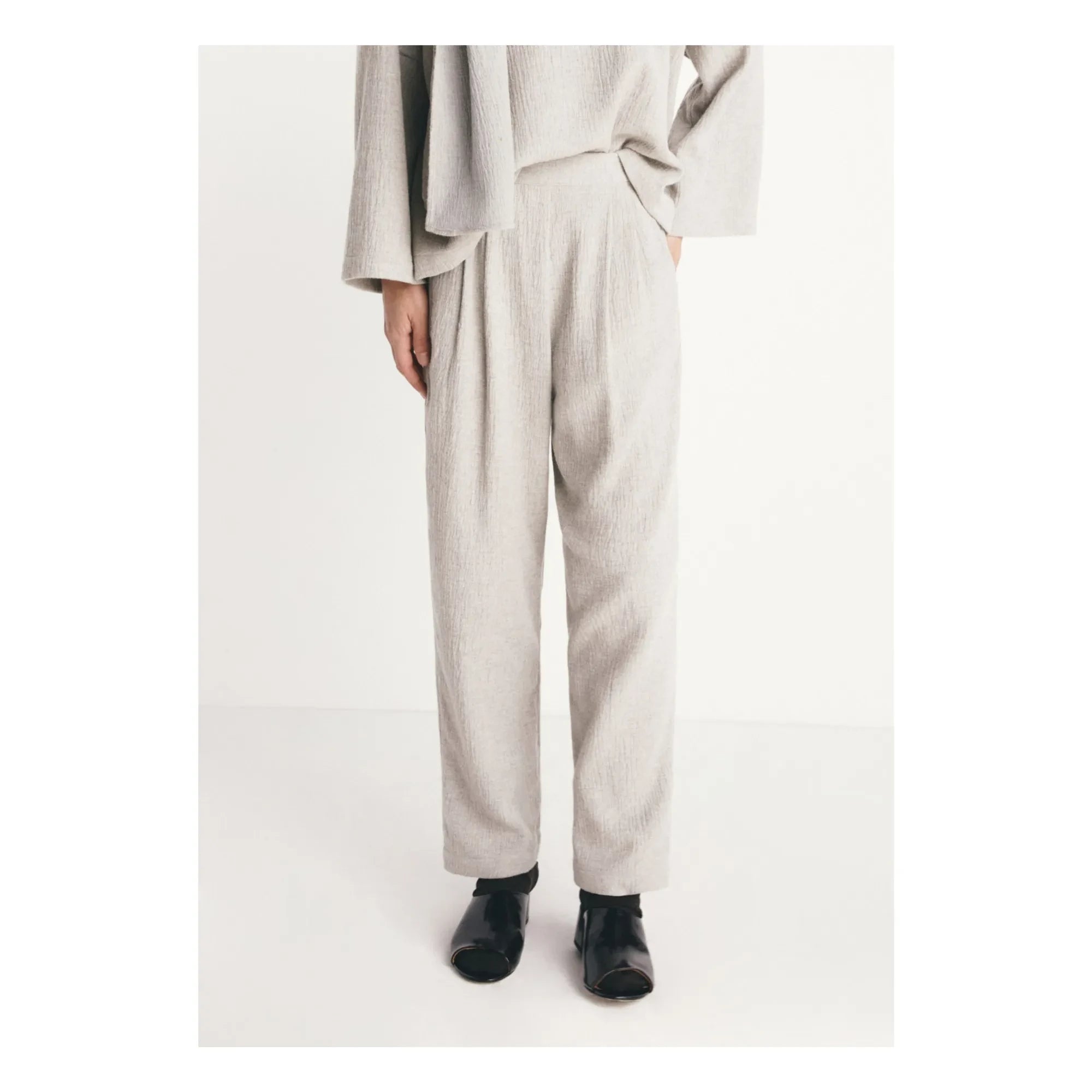 Masscob - Pantalones Duane de pura lana | Gris