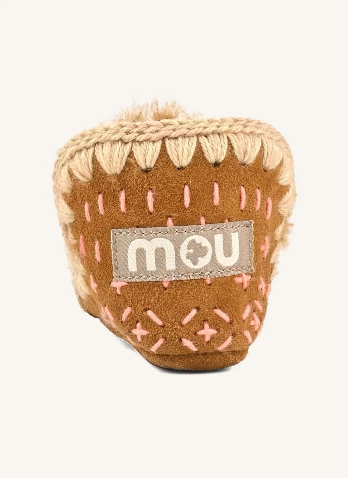Mou - Eskimo Sashiko Botas | Cognac