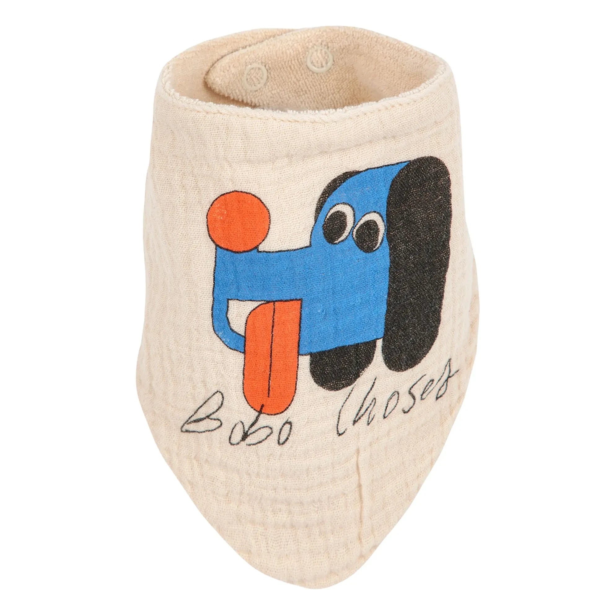 Bobo Choses - Set de 2 baberos de gasa de algodón orgánico para perro | Beige