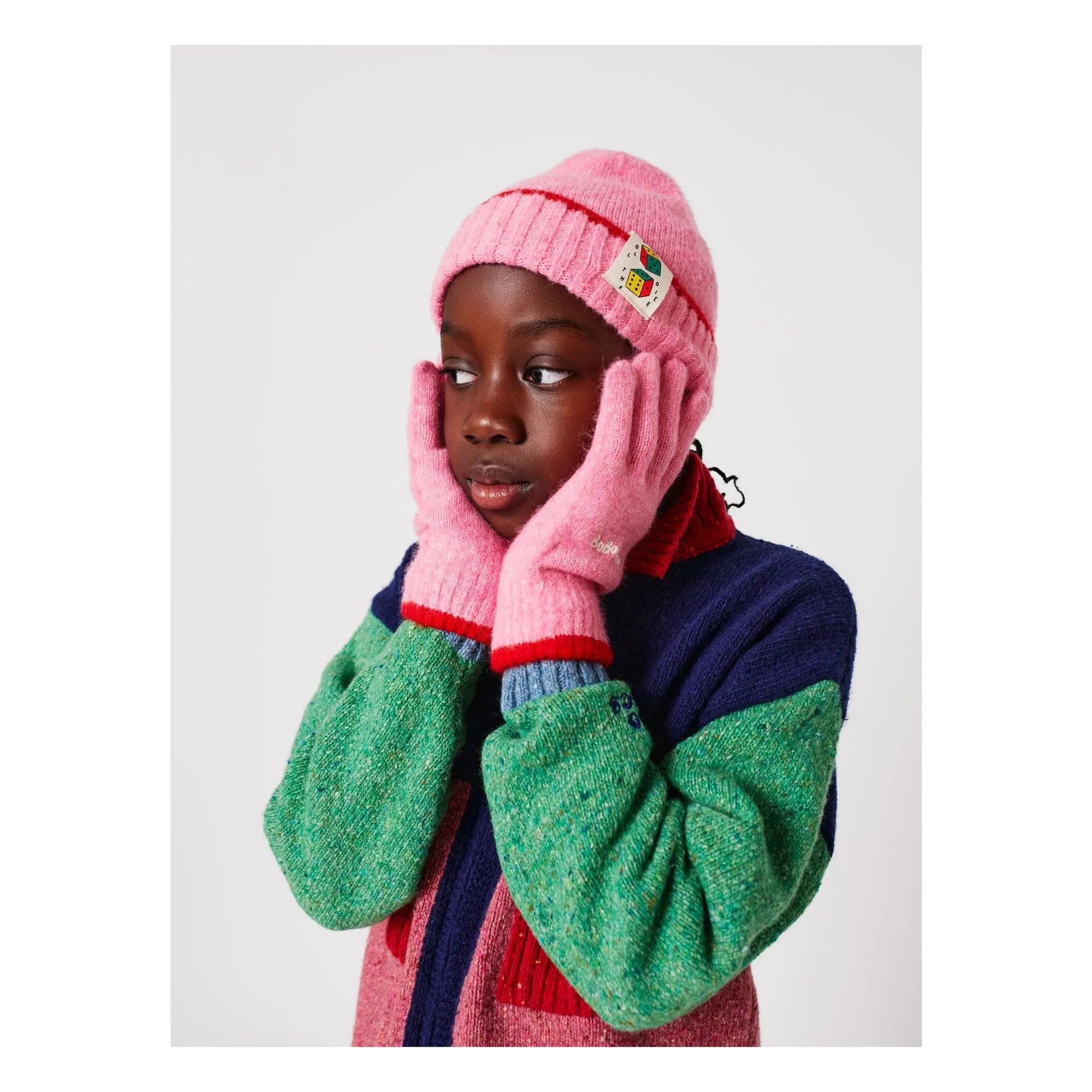 Gorro Bobo Choses - Roll The Dice Fibras recicladas | Rosa