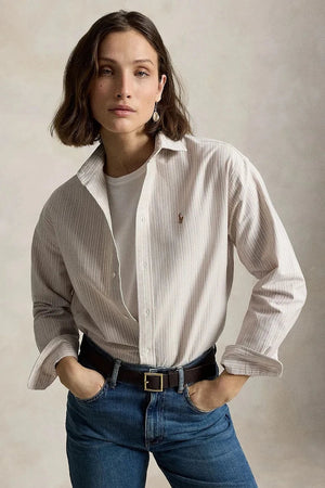 Camisa Oxford de algodón Polo Ralph Lauren para mujer