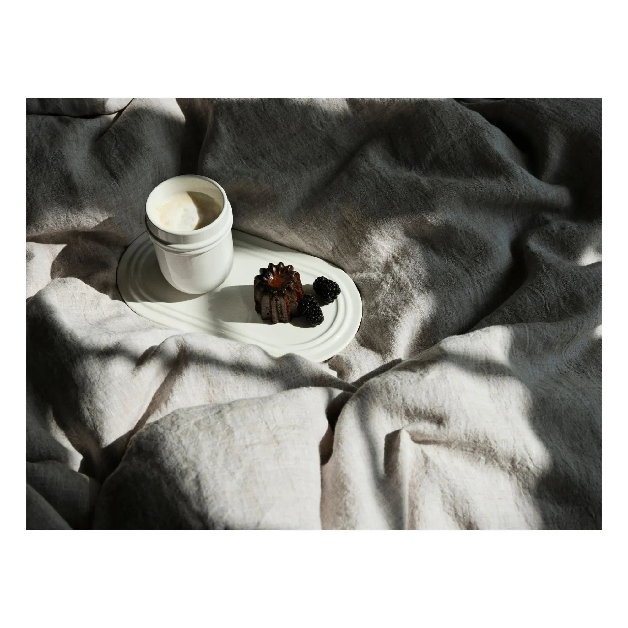 Broste Copenhagen - Taza de espresso de gres Stevns | Blanco