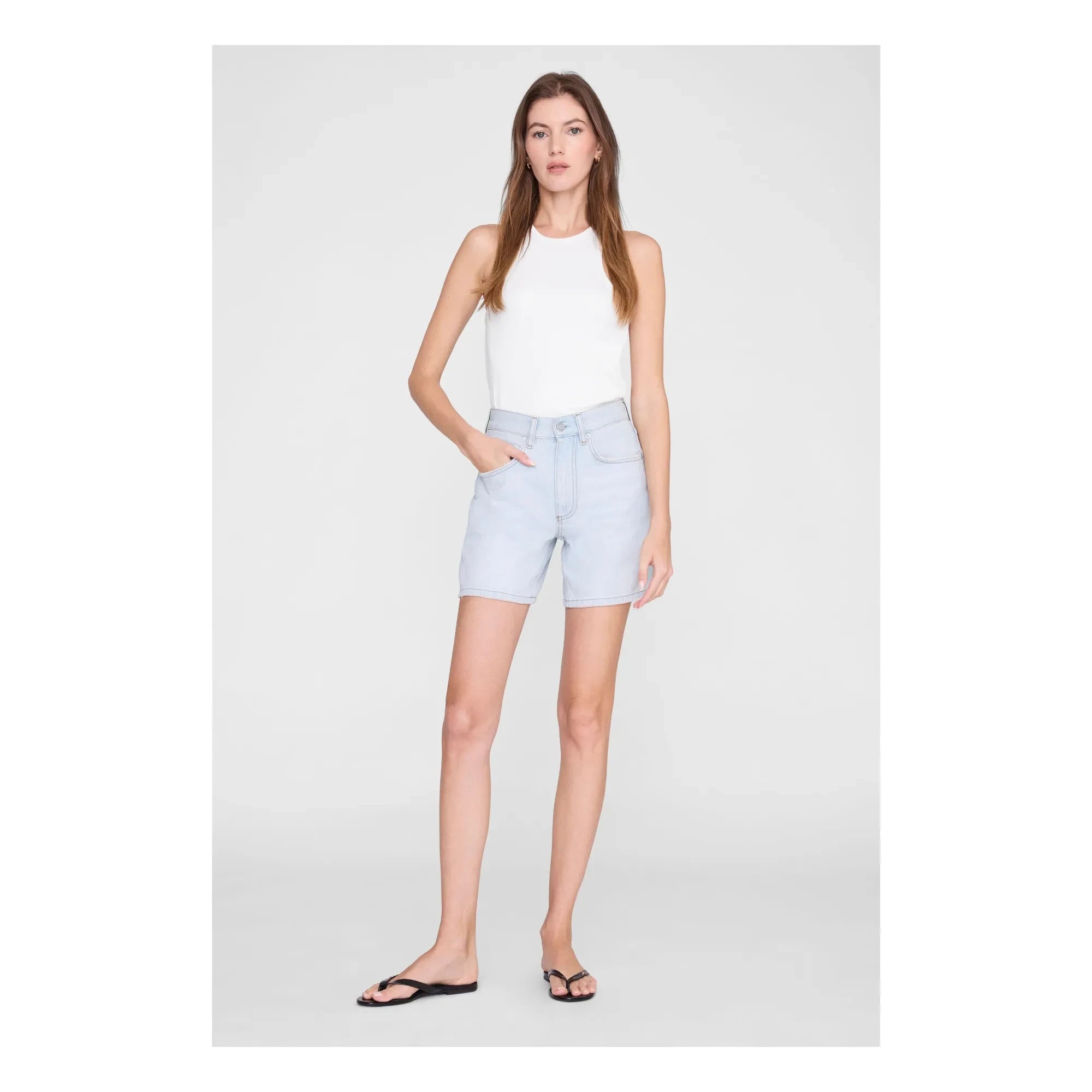 Anine Bing - Pantalón corto Delaney | Azul lavado