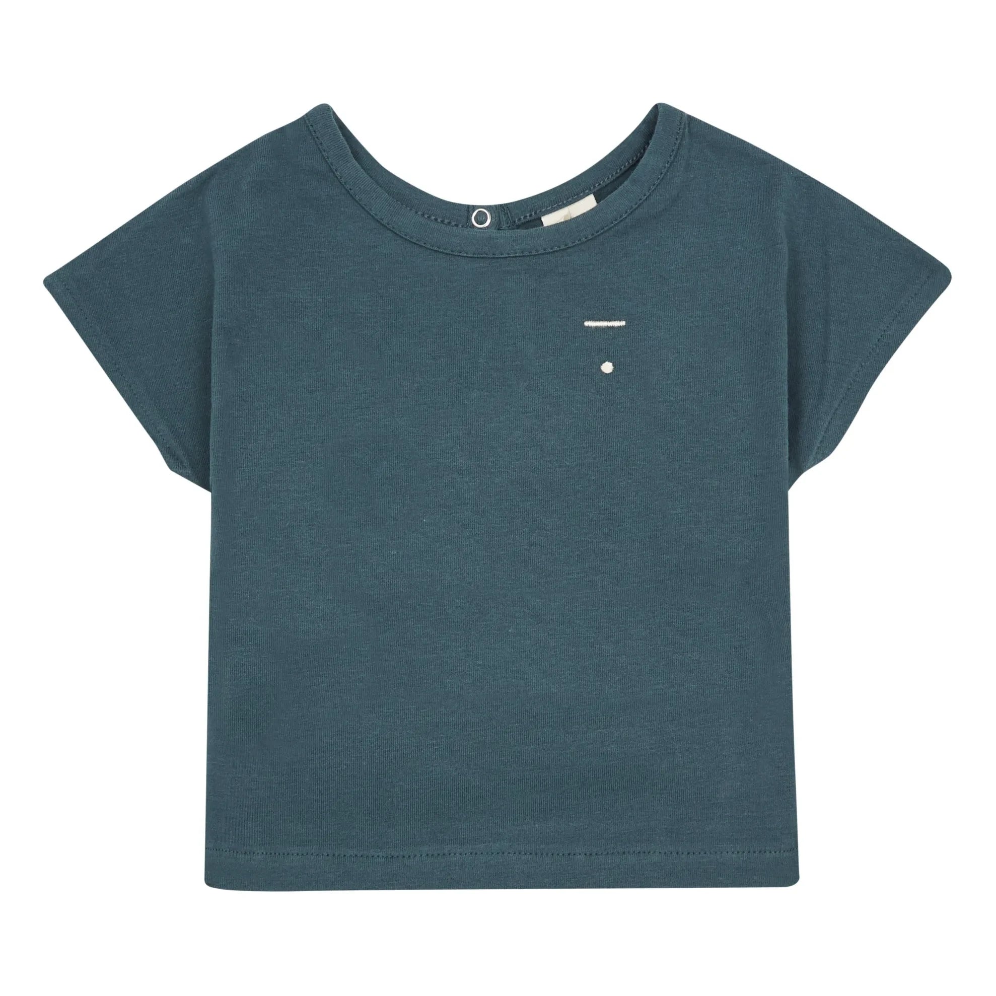 Gray Label - Camiseta de bebé de algodón orgánico | Gris azulado