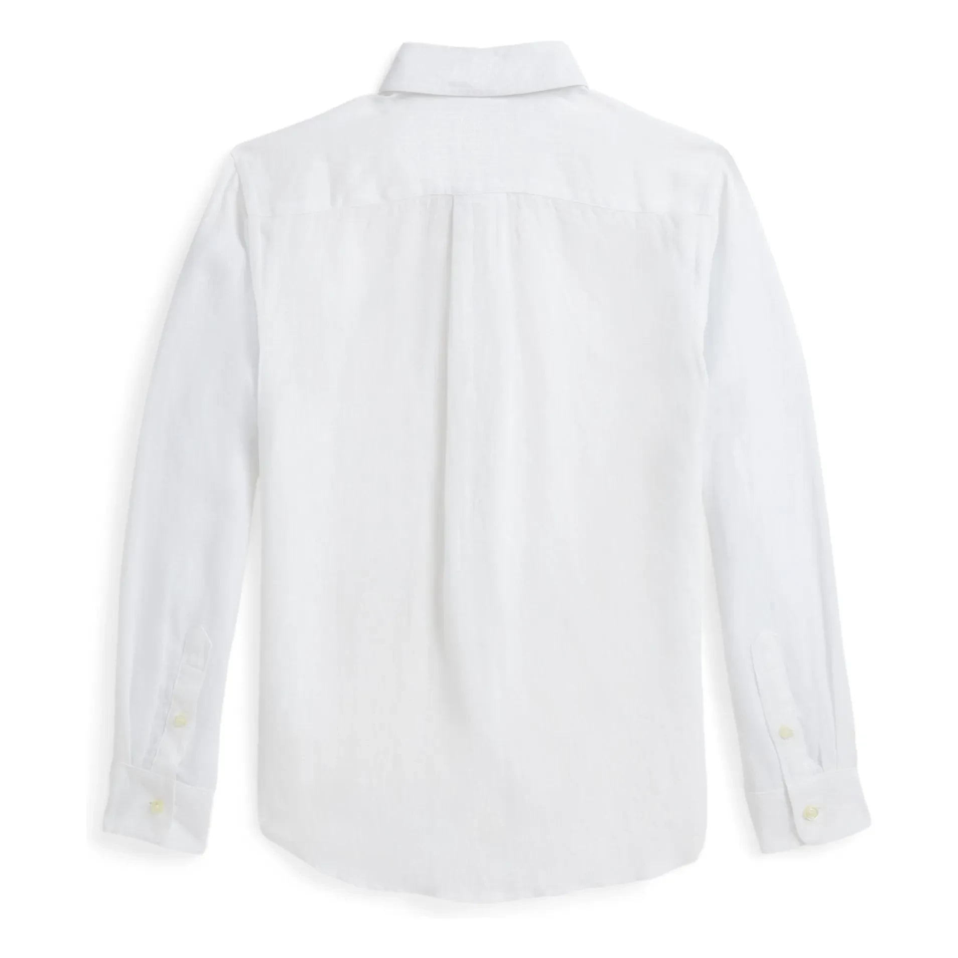 Ralph Lauren - Camisa de lino deportiva con logo | Blanco
