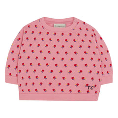The Campamento - Çiçek Desenli Bebek Sweatshirt | Pembe