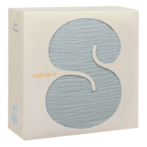 Soft Spot - Sábana bajera de algodón orgánico con elástico | Cloud