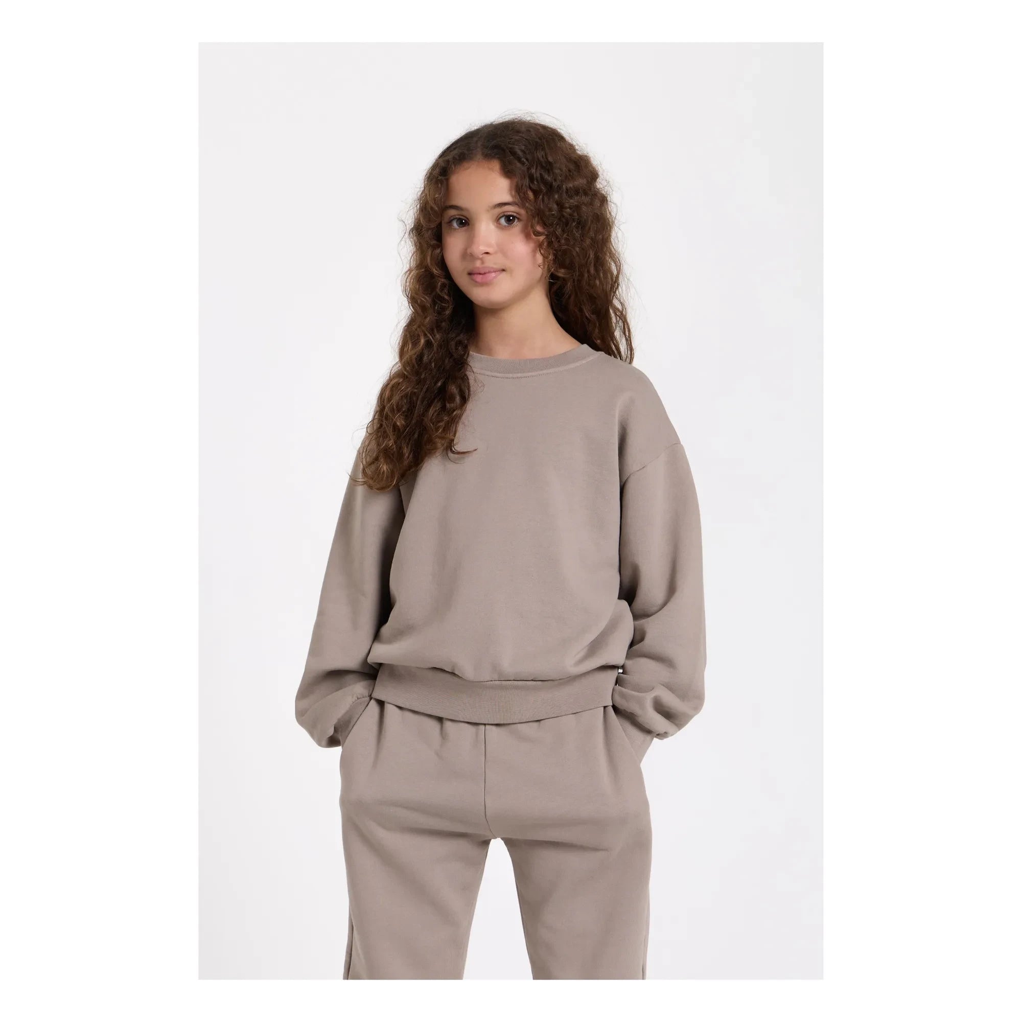 Smallable Kid - Sudadera de algodón orgánico Maia | Gris topo