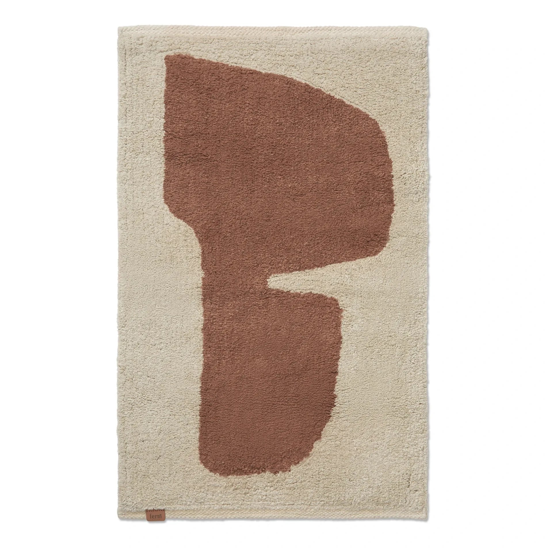 Ferm Living - Alfombra de baño Lay | Ladrillo rojo