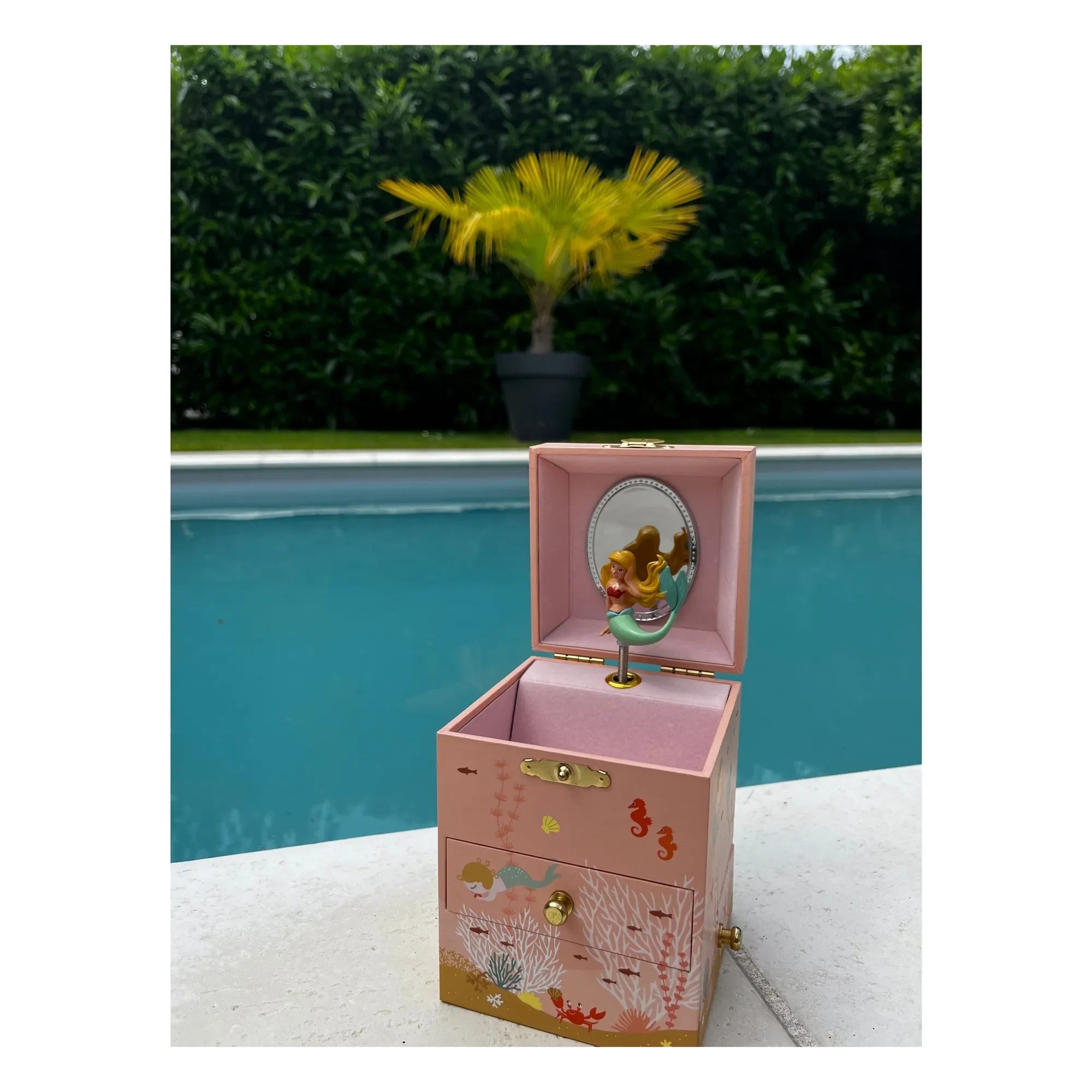 Trousselier - Caja de música Sirena | Rosa