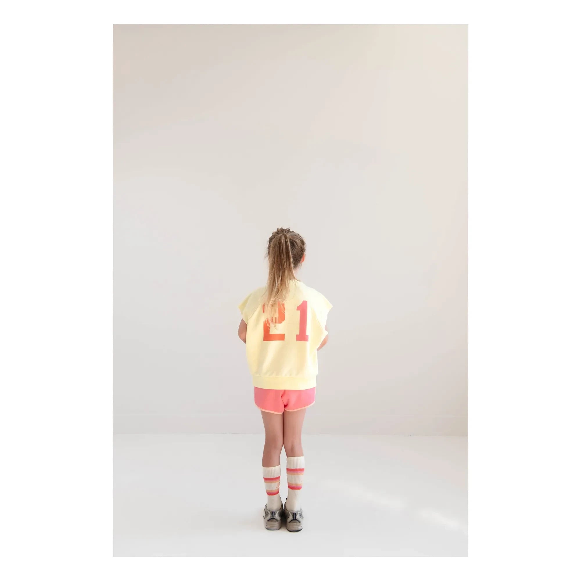 Jenest - Sudadera sin mangas de algodón orgánico Joey 21 | Amarillo pálido