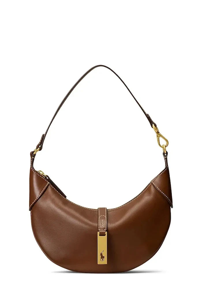 Bolso de piel Croissant Polo Ralph Lauren para mujer