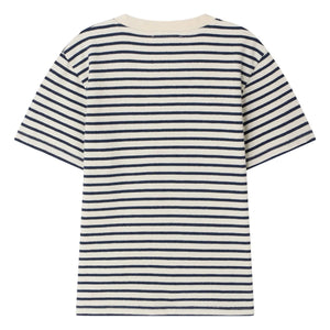 Bonpoint - Camiseta de rayas lila | Crudo