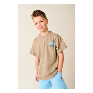 Tumble N'Dry - Shorts jogger de algodón orgánico Big Wave | Azul claro