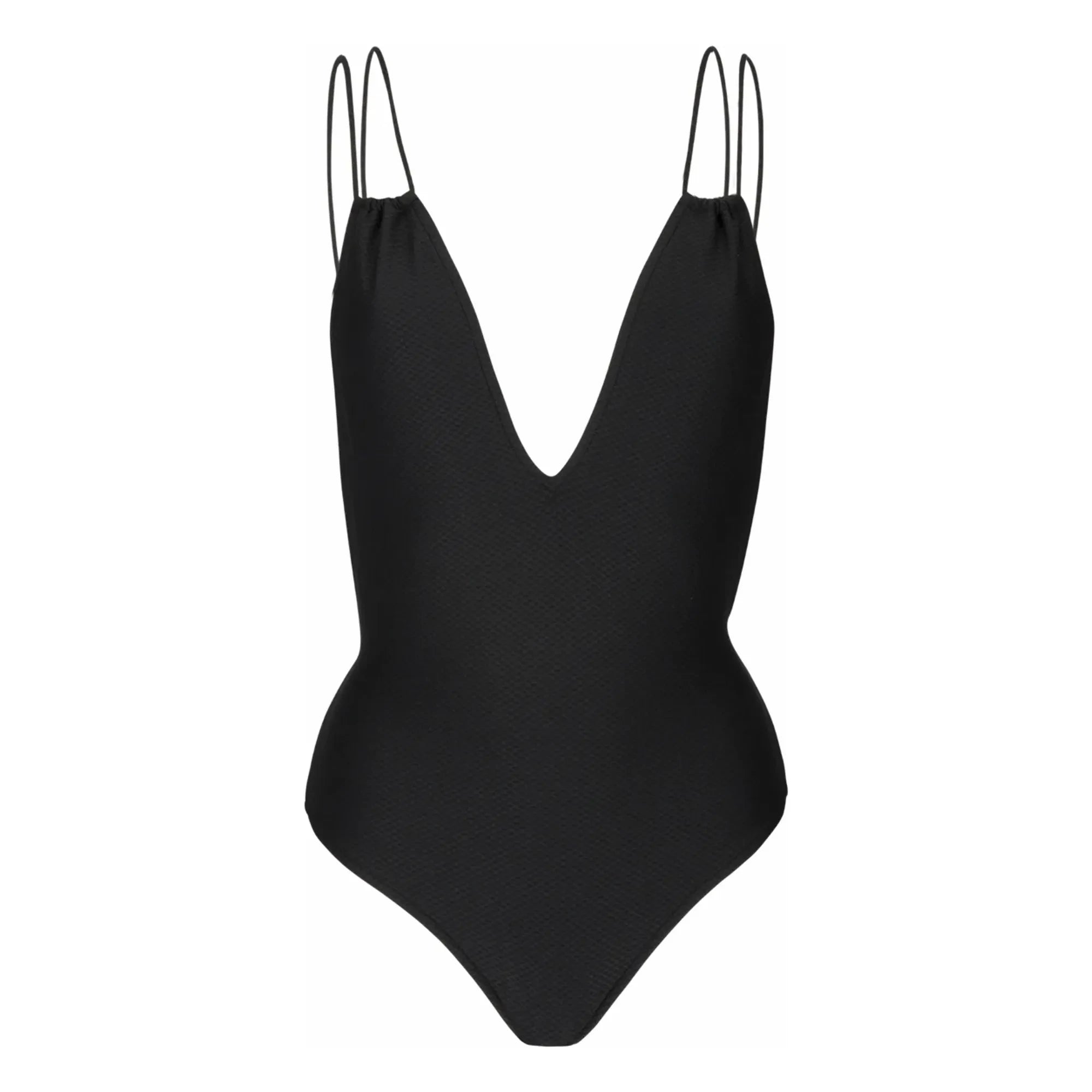 Anja Paris - Le Piccolo Bañador de una pieza con textura de nido de abeja | Negro