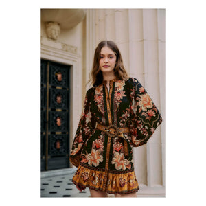 Vestido Farm Rio - Majestic Garden | Negro