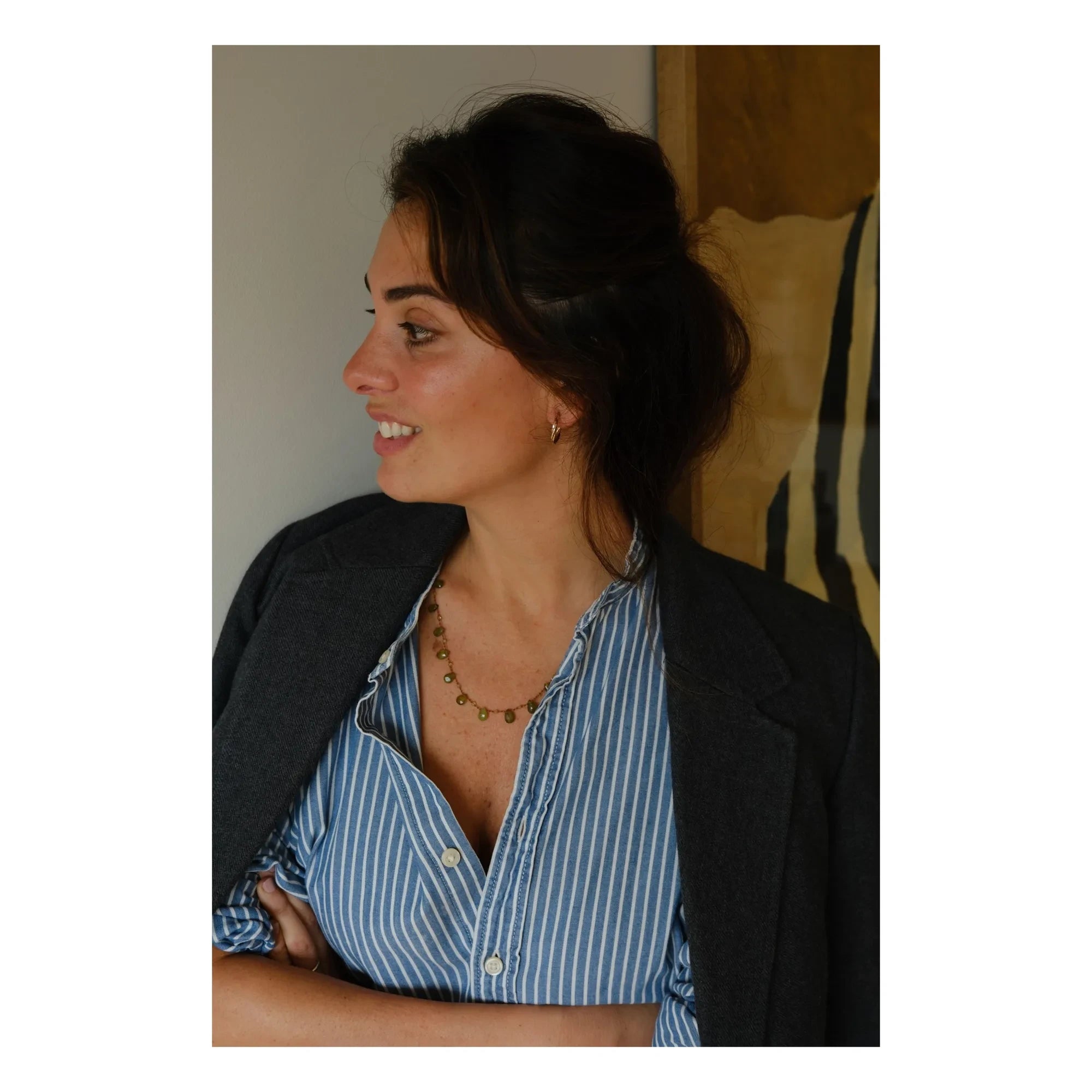 Ivarene - Collar de gotas y cuentas Linwood | Vesuvianita