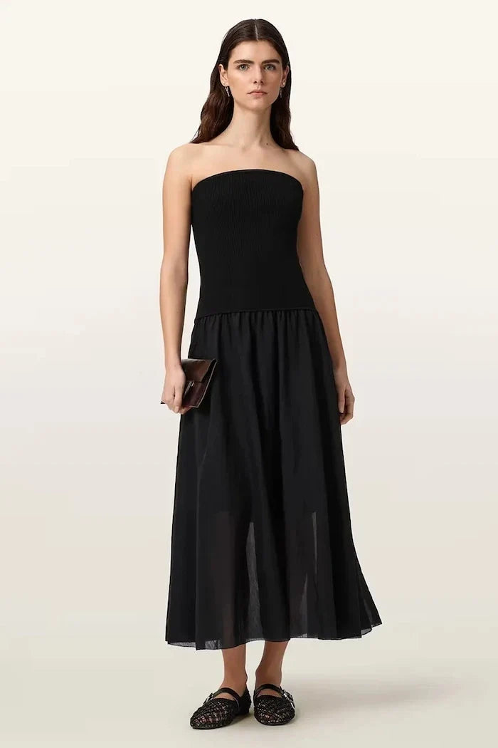 Vestido de viscosa entallado AllSaints TEGAN